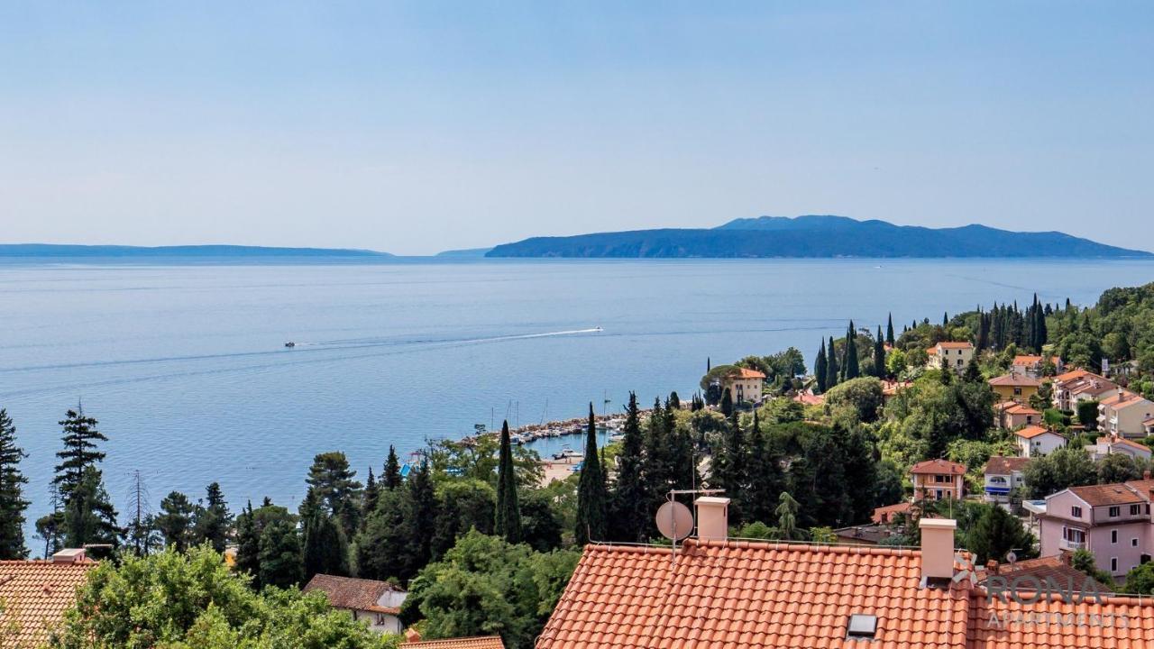 Rona Spacious Apartment With A Panoramic View Ičići Kültér fotó